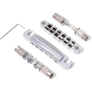imageWilkinson TuneOMatic Wide Type LPSG Guitar Bridge for Les Paul Style Electric GuitarWOGB2 Chrome