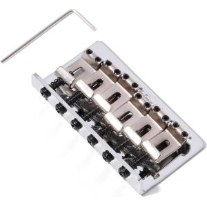 imageWilkinson WOF02 Hardtail bridge for ST Strat TL Telecaster IBZ JK Match All the Electric Guitars without the Bridge Hole on the body WOF02 ChromeWOF02 Chrome