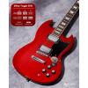 imageLeo Jaymz 39 Inch Solid Body Electric Guitar  Poplar Wood BodyMaple Neck and Laurel Wood Fretboard BlackDC Red