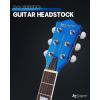 imageLeo Jaymz 39 Inch Solid Body Electric Guitar  Poplar Wood BodyMaple Neck and Laurel Wood Fretboard BlackNavy Blue