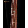 imageLeo Jaymz CB400 4 String 34quot Scale Electric Bass Guitar 24 Frets Mahogany Body Rosewood Fingerboard with Abalone Inlays Roasted Maple Neck HH Pickups Glossy Body Finish CB Flame Blue