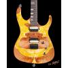 imageLeo Jaymz Electric Guitar Hurricane Deluxe Series Mahogany Body Roasted Maple Neck Rosewood Fretboard Locking Tuners Rounded Frets Case andYellow Natural DeluxeYellow Natural Deluxe