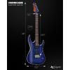 imageLeo Jaymz Hurricane Series Electric Guitar Double Cut Arched Top Mahogany Body Reverse Headstock Roasted Maple Neck Rosewood FretboardAlnico V PickupsLocking TunersTremolo BridgeRedBlue Purple