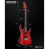 imageLeo Jaymz Hurricane Series Electric GuitarDouble Cut Arched Top Mahogany BodyReverse HeadstockRoasted Maple NeckRosewood FretboardAlnico V PickupsLocking TunersTremolo Bridge Blue PurpleRed