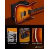 imageLeo Jaymz Hurricane Series Electric GuitarDouble Cut Arched Top Mahogany BodyReverse HeadstockRoasted Maple NeckRosewood FretboardAlnico V PickupsLocking TunersTremolo Bridge Blue PurpleSunburst