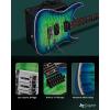 imageLeo Jaymz Hurricane Series Electric GuitarDouble Cut Arched Top Mahogany BodyReverse HeadstockRoasted Maple NeckRosewood FretboardAlnico V PickupsLocking TunersTremolo Bridge Blue PurplePeacock Blue