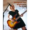 imageLeo Jaymz Hurricane Series Electric GuitarDouble Cut Arched Top Mahogany BodyReverse HeadstockRoasted Maple NeckRosewood FretboardAlnico V PickupsLocking TunersTremolo Bridge Blue PurpleSunburst