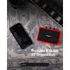 imageLeo Jaymz Mini Guitar Amplifier  5W Dual Speaker BT Wireless Guitar Amp Rechargeable Battery CleanOverdrive Modes Headphone JackIdeal for Practice ampamp Performance BlackRed