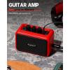 imageLeo Jaymz Mini Guitar Amplifier  5W Dual Speaker BT Wireless Guitar Amp Rechargeable Battery CleanOverdrive Modes Headphone JackIdeal for Practice ampamp Performance BlackRed