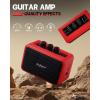 imageLeo Jaymz Mini Guitar Amplifier  5W Dual Speaker BT Wireless Guitar Amp Rechargeable Battery CleanOverdrive Modes Headphone JackIdeal for Practice ampamp Performance BlackRed