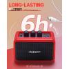 imageLeo Jaymz Mini Guitar Amplifier  5W Dual Speaker BT Wireless Guitar Amp Rechargeable Battery CleanOverdrive Modes Headphone JackIdeal for Practice ampamp Performance BlackRed