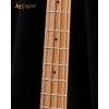 imageLeo Jaymz PB400 4 String 34quot Scale Electric P Bass Guitar Mahogany Body Maple Fingerboard Roasted Maple Neck Splitcoil Pickup Classic Design for Beginners PB Black