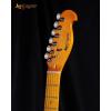 imageLeo Jaymz TL Style Electric Guitar with Flame Maple Top  High Gloss Mahogany Body and Hard Maple Neck  High Transparent Acrylic Pickguard Transparent Blue Burst