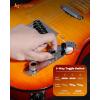 imageLeo Jaymz TL Style Electric Guitar with Flame Maple Top  High Gloss Mahogany Body and Hard Maple Neck  High Transparent Acrylic Pickguard Transparent Honey Burst