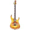 imageLeo Jaymz Electric Guitar Hurricane Deluxe Series Mahogany Body Roasted Maple Neck Rosewood Fretboard Locking Tuners Rounded Frets Case andYellow Natural DeluxeYellow Natural Deluxe
