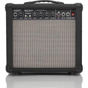imageLeo Jaymz 20W Electric Guitar Amplifier  Clean and Distortion Channel  3 Band Equalization and CD Line Input  Recording Studio Practice Room Small Courtyard 65quot BlackBlack
