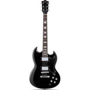 imageLeo Jaymz 39 Inch Solid Body Electric Guitar  Poplar Wood BodyMaple Neck and Laurel Wood Fretboard BlackBlack