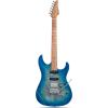 imageLeo Jaymz ST Pro Electric Guitar Roasted Maple Neck Maple Fingerboard Mahogany Body Alnico 5 Pickups for Intermediate ampamp Advanced PlayersSSH Blue BurlBlack Flame Blue